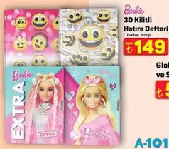 BARBİE 3D KİLİTLİ HATIRA DEFTERİ fiyat ve kampanya bilgisi